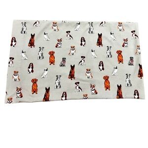 Handmade Dog Print Pillowcase & Carry Case Sleepover Set with zip Carry bag